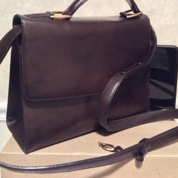 Dana Buckman shoulder purse deep brown leather - Picture 4 of 4